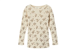 Lil Atelier sandshell printed top merino wool/modal